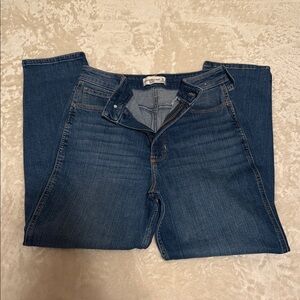 Abercrombie & Fitch “The Mom High Rise” Dark Blue Denim Jeans